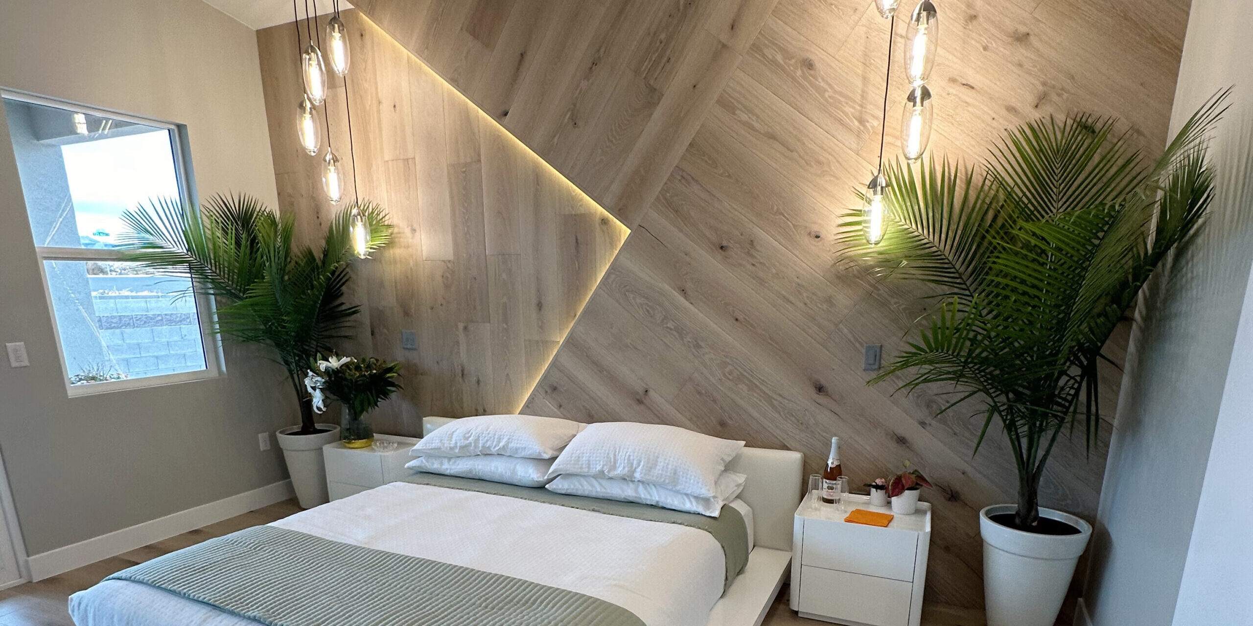 2024 PoH Wood Wall A bedroom renovation often includes new floors and sometimes it can even include new floors on the walls!